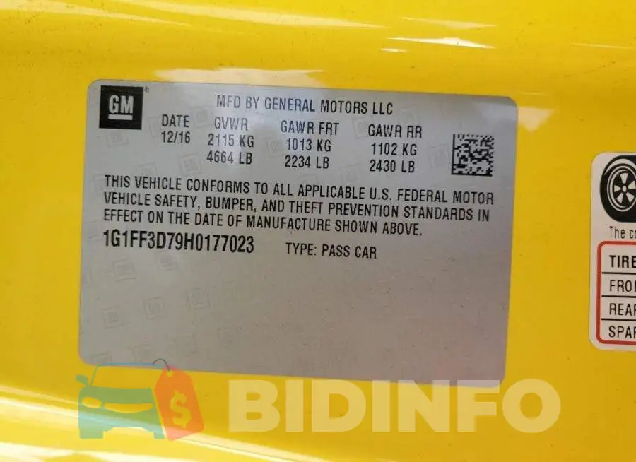 1G1FF3D79H0177023 Photo# 13