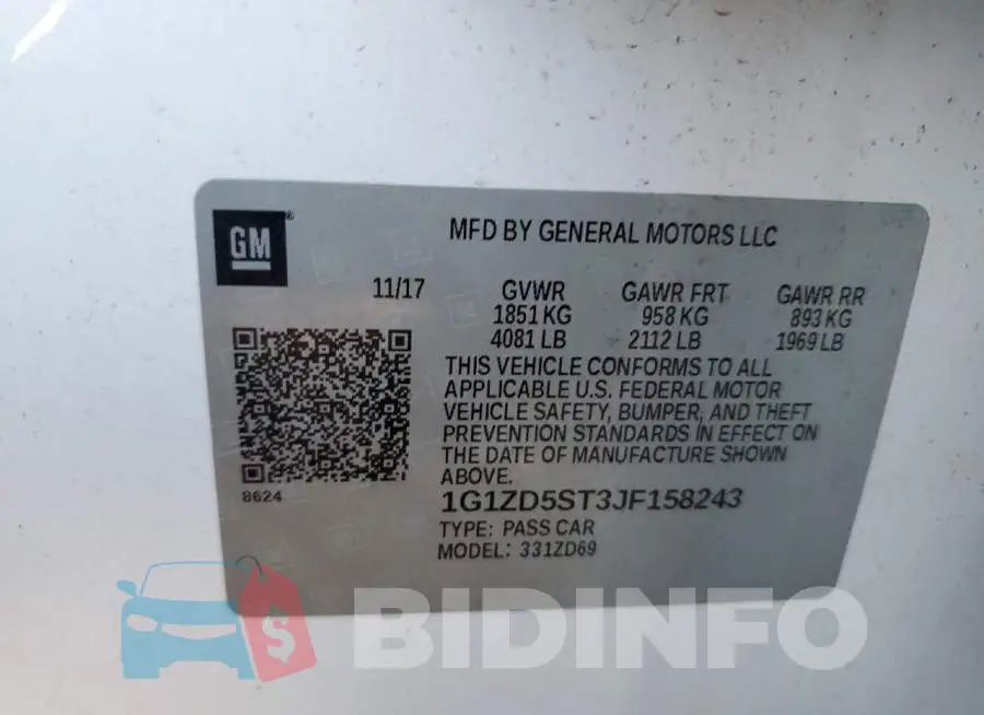 1G1ZD5ST3JF158243 Photo# 12