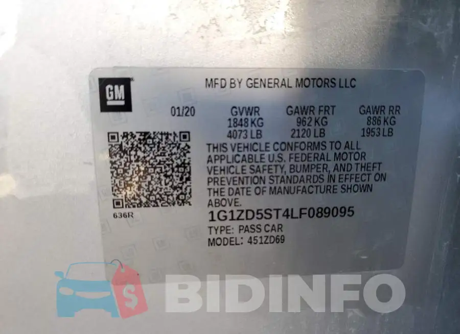 1G1ZD5ST4LF089095 Photo# 13
