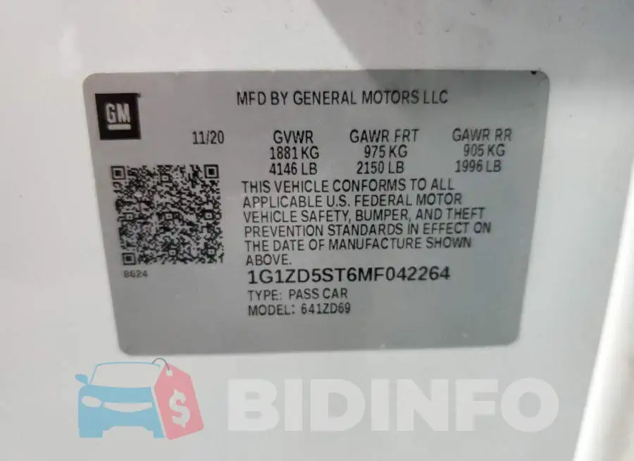 1G1ZD5ST6MF042264 Photo# 13