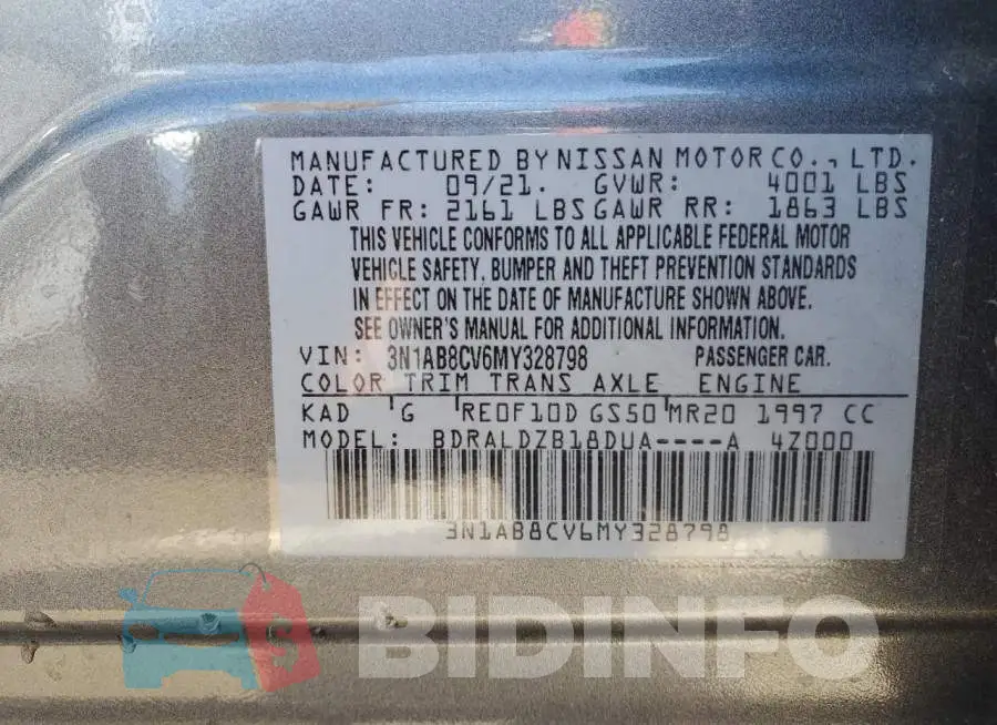 3N1AB8CV6MY328798 Photo# 12