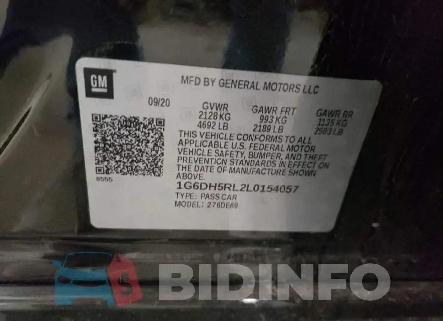 1G6DH5RL2L0154057 Photo# 12