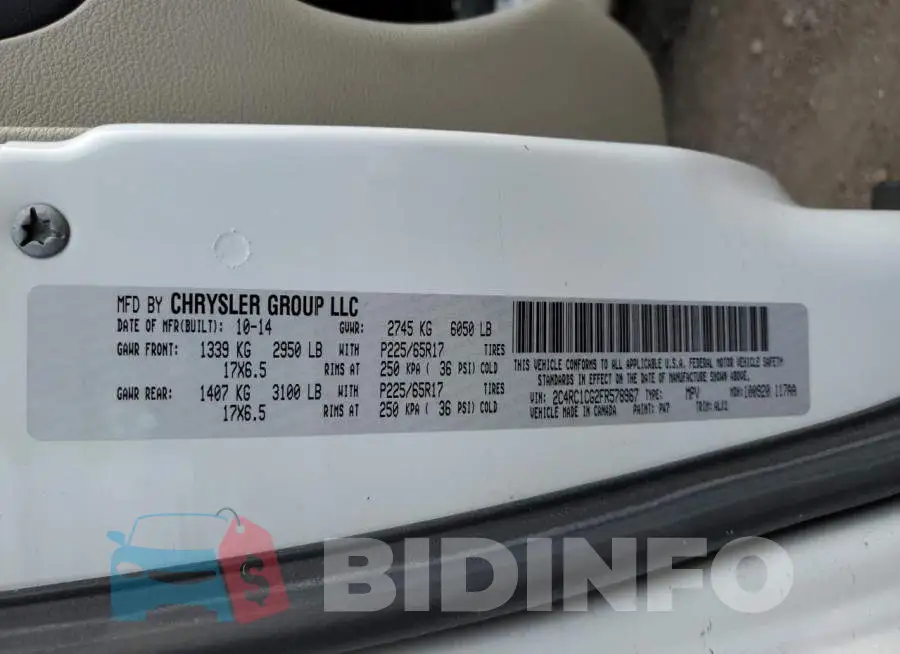 2C4RC1CG2FR578967 Photo# 13