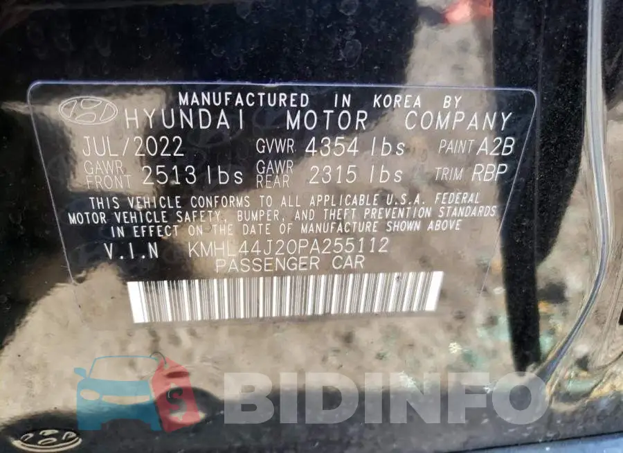 KMHL44J20PA255112 Photo# 12