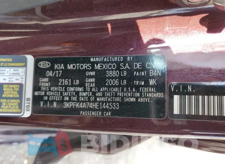 3KPFK4A74HE144533 Photo# 12