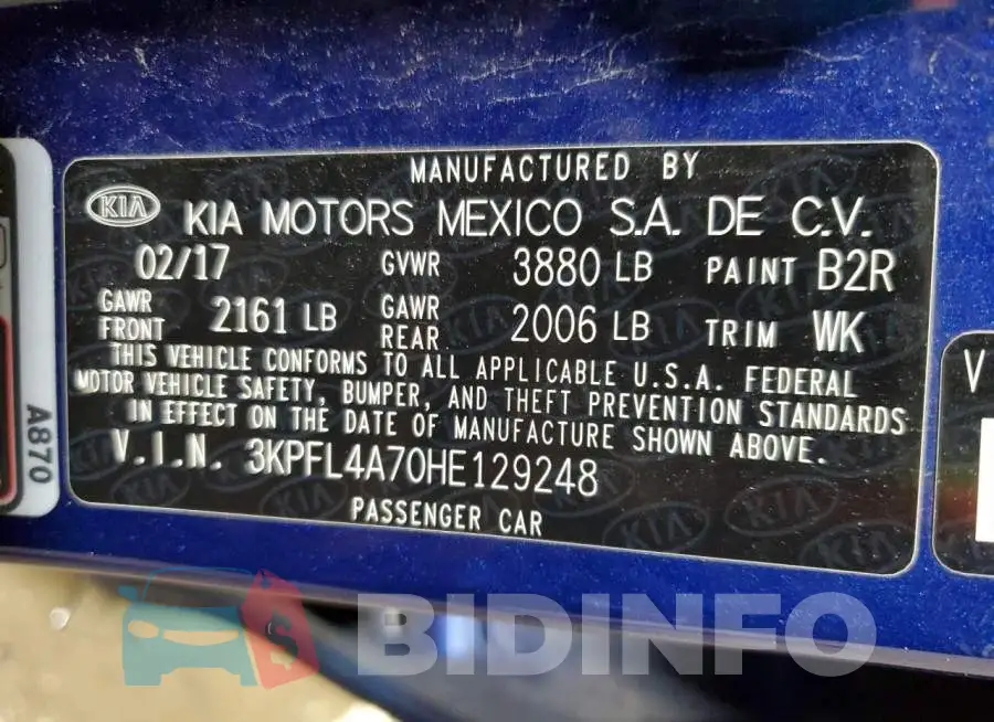 3KPFL4A70HE129248 Photo# 13