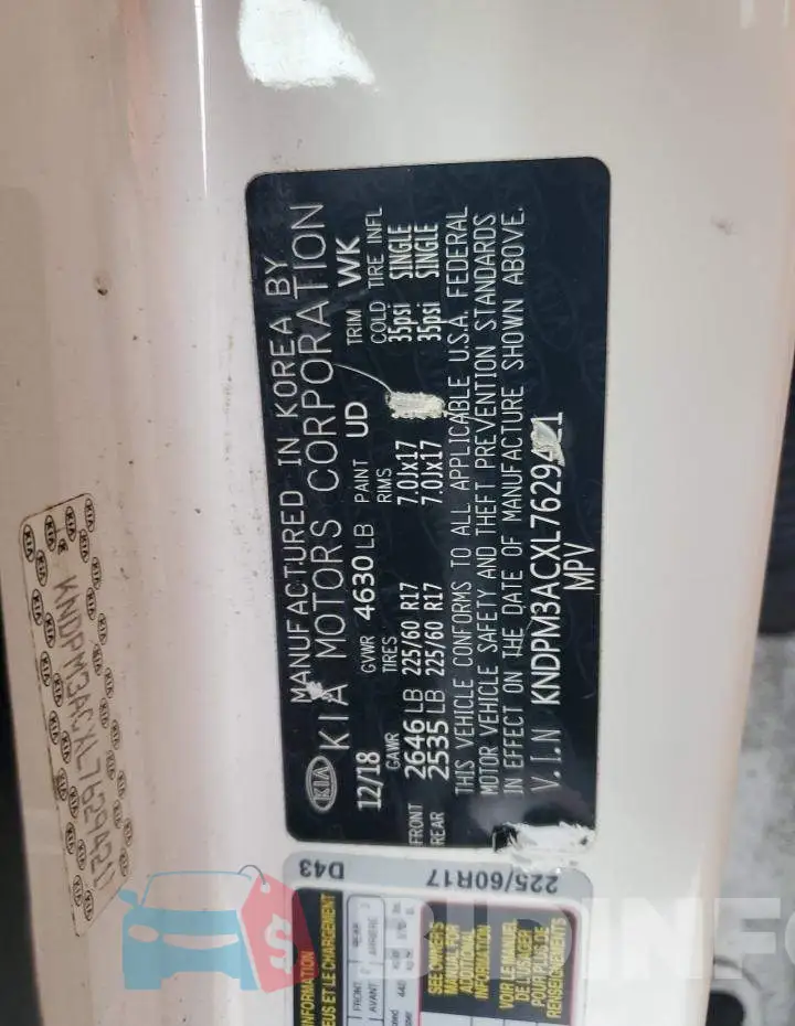 KNDPM3ACXL7629421 Photo# 14