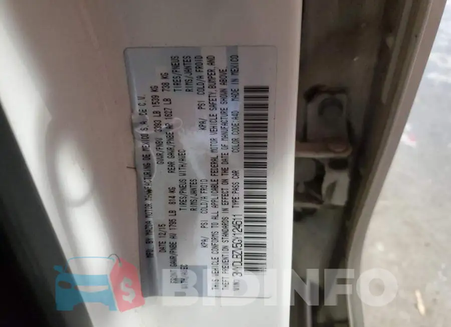 3MYDLBZV5GY124611 Photo# 12