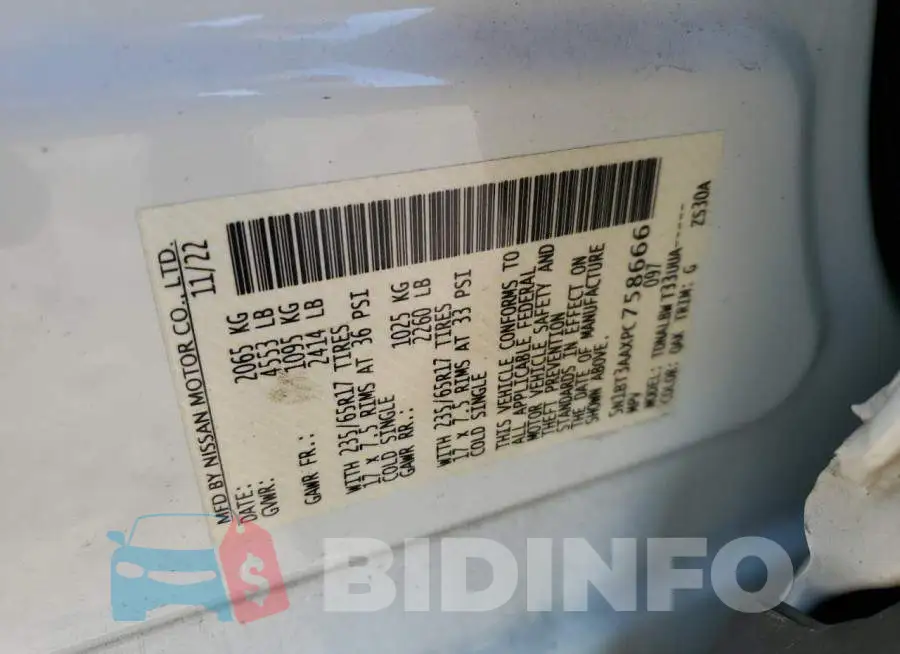 5N1BT3AAXPC758666 Photo# 13