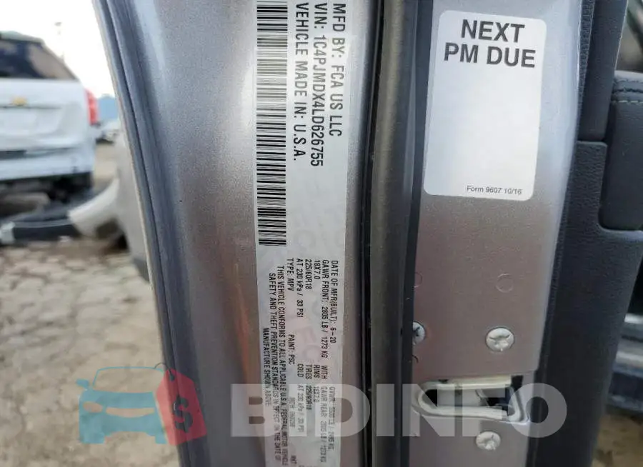 1C4PJMDX4LD626755 Photo# 13