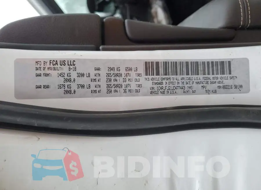 1C4RJFJG1JC477443 Photo# 14