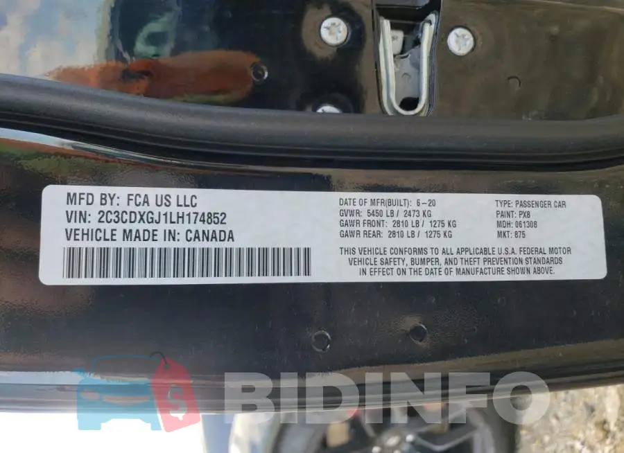 2C3CDXGJ1LH174852 Photo# 12