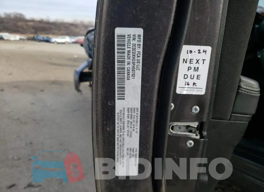 2C3CDXHG9PH587921 Photo# 12