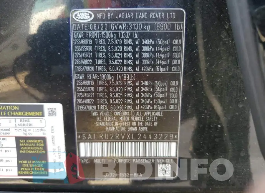 SALRU2RVXL2443229 Photo# 14
