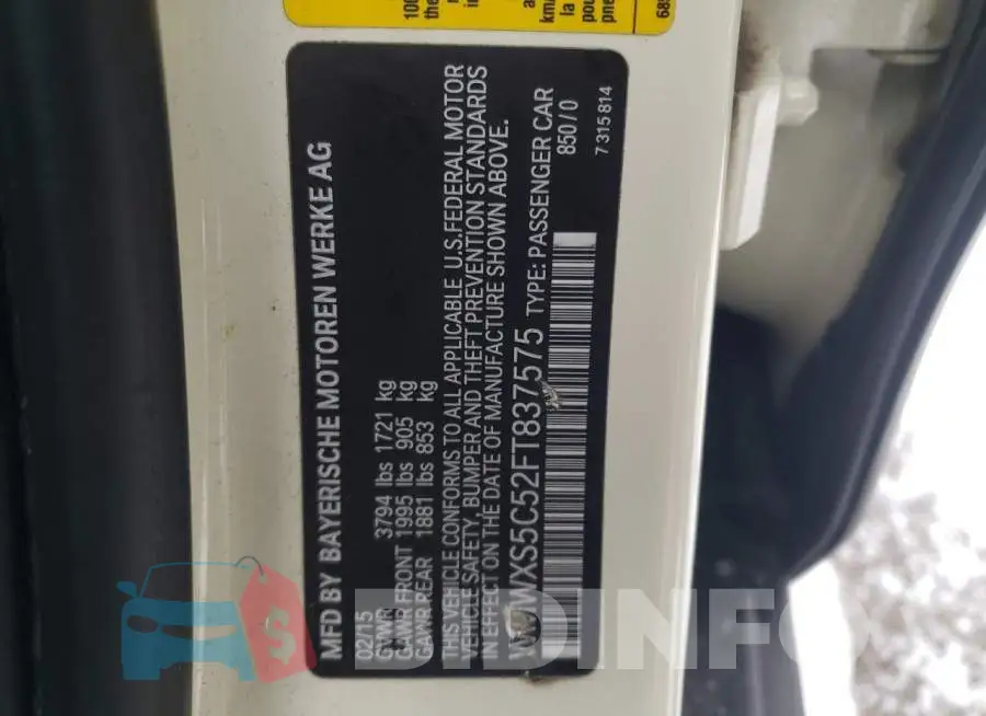 WMWXS5C52FT837575 Photo# 12