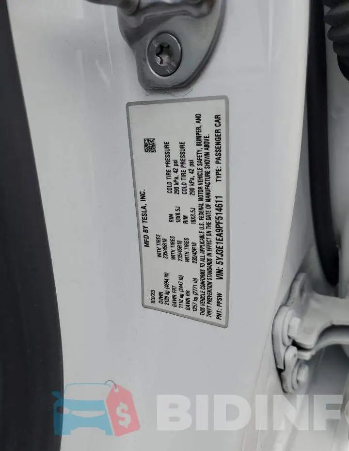 5YJ3E1EA9PF514611 Photo# 12