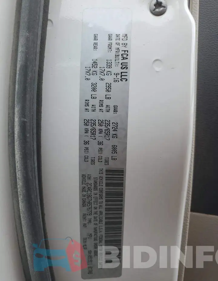 2C4RC1BG7HR576779 Photo# 14