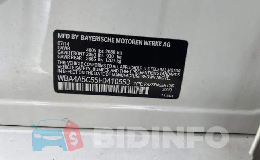WBA4A5C55FD410553 Photo# 10