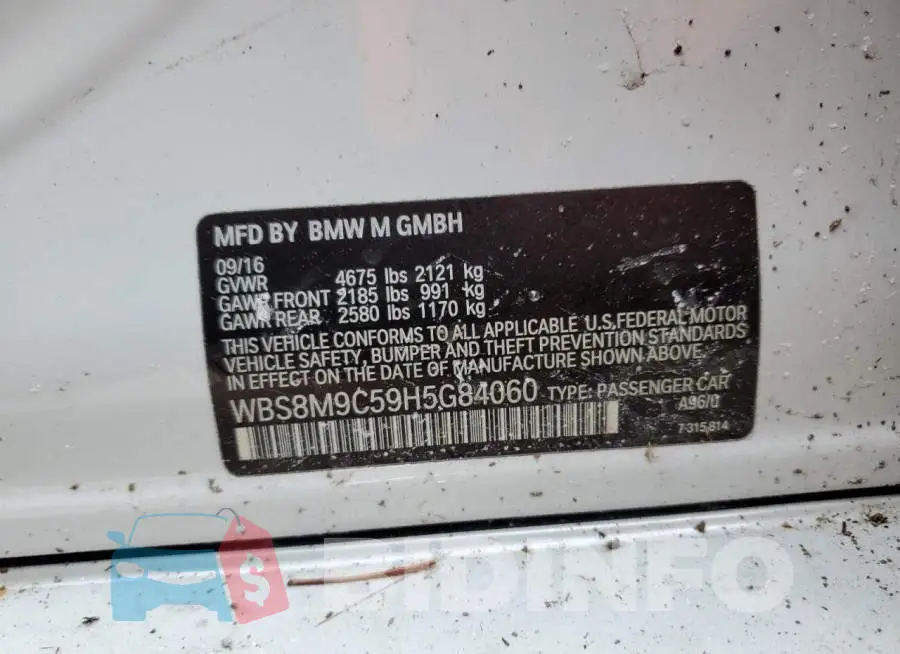 WBS8M9C59H5G84060 Photo# 12