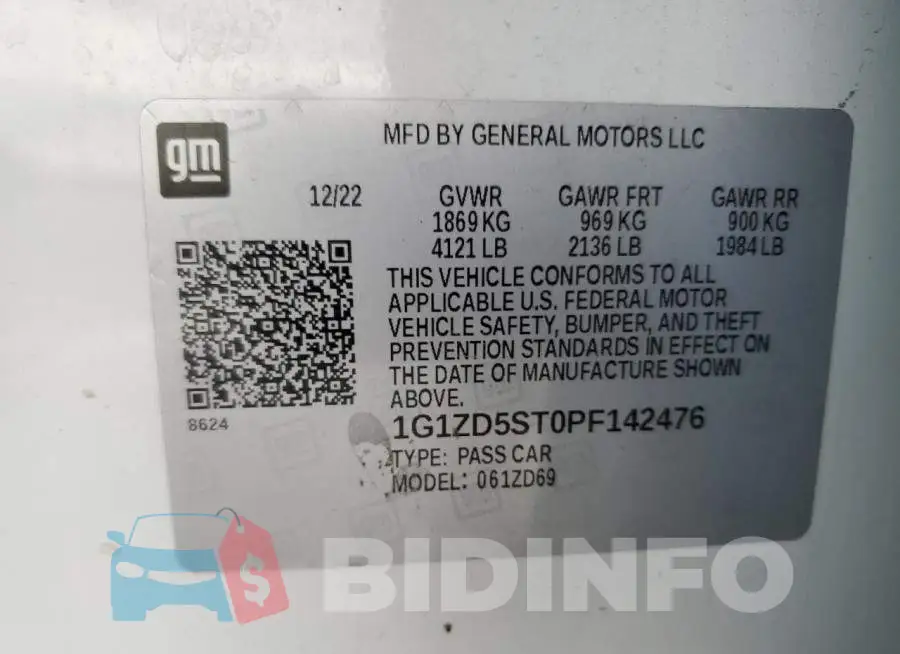 1G1ZD5ST0PF142476 Photo# 12