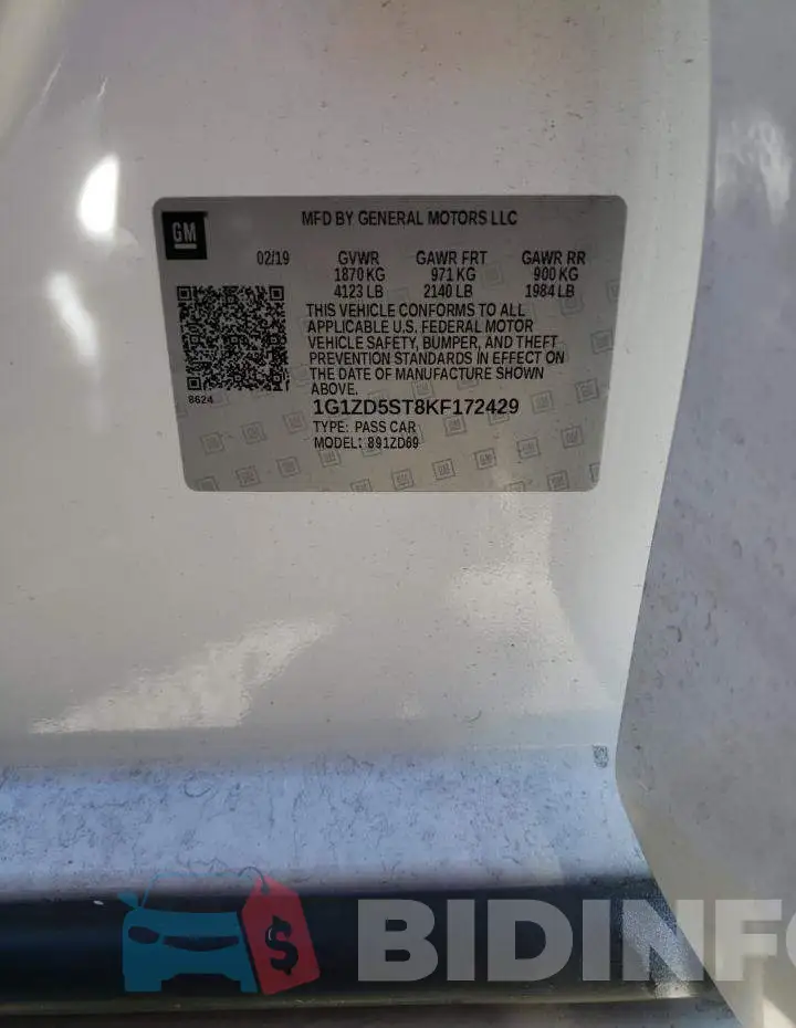 1G1ZD5ST8KF172429 Photo# 12
