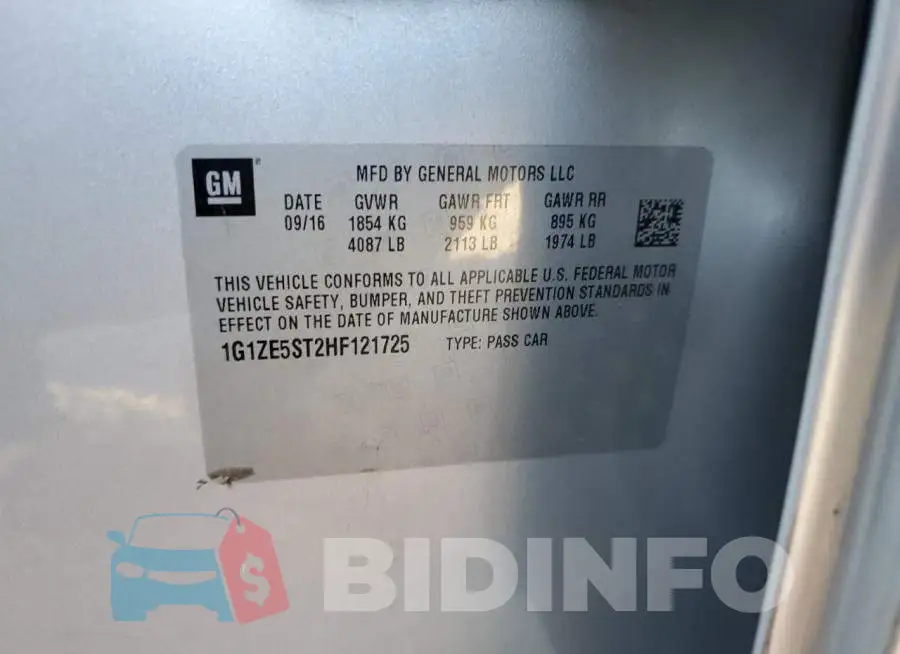 1G1ZE5ST2HF121725 Photo# 12