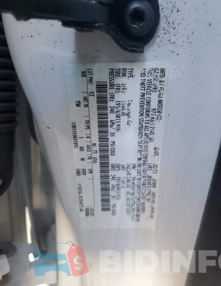 1FADP3E27GL221313 Photo# 12