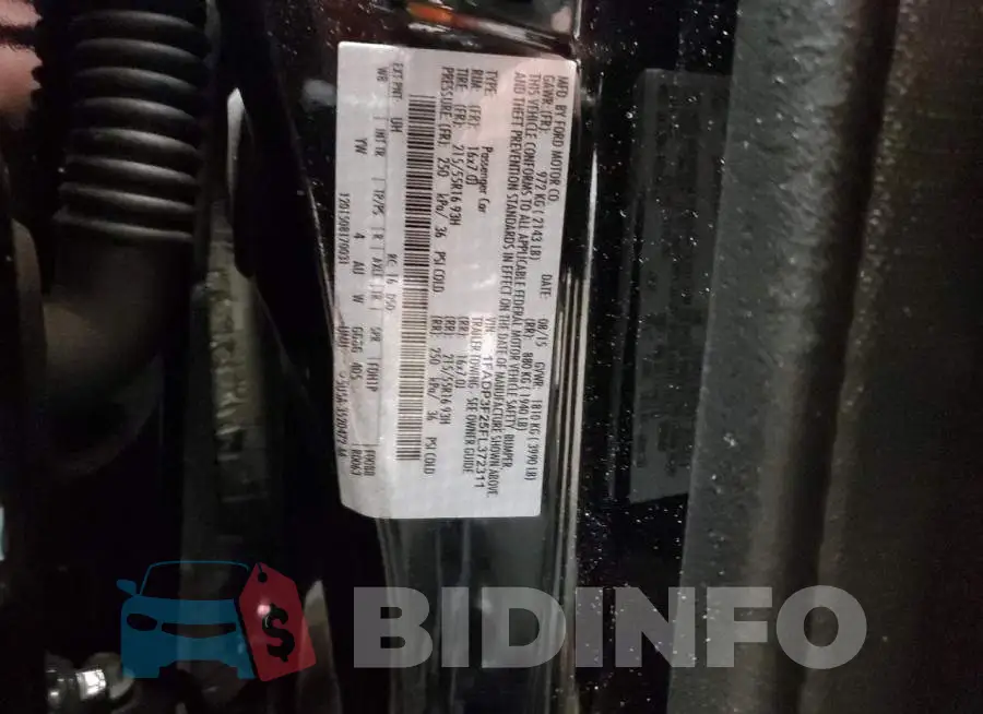 1FADP3F25FL372311 Photo# 12