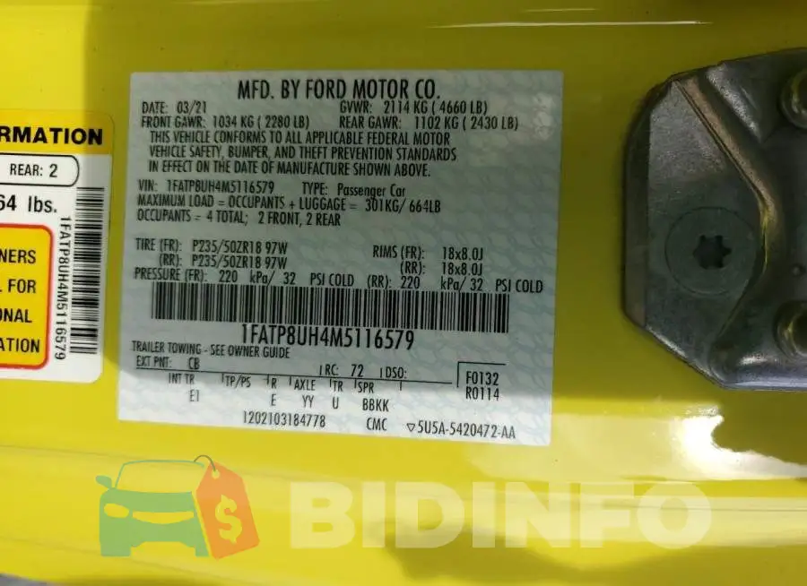 1FATP8UH4M5116579 Photo# 13