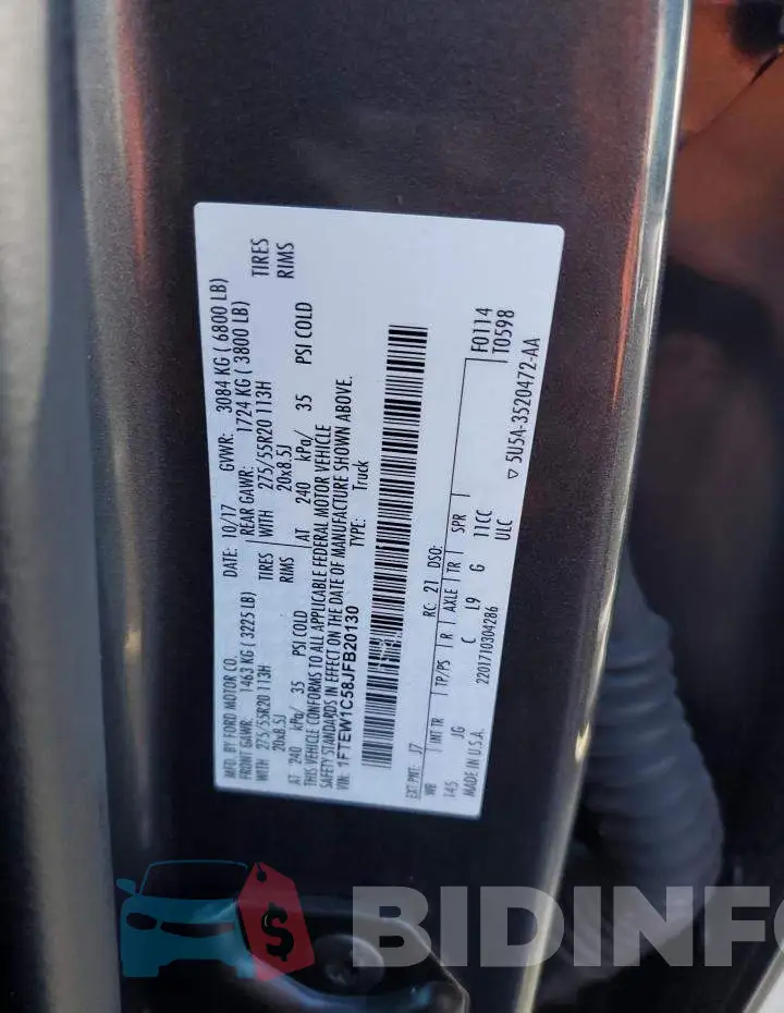 1FTEW1C58JFB20130 Photo# 12