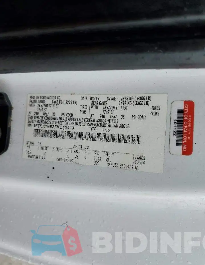 1FTEX1E82FKD12419 Photo# 12
