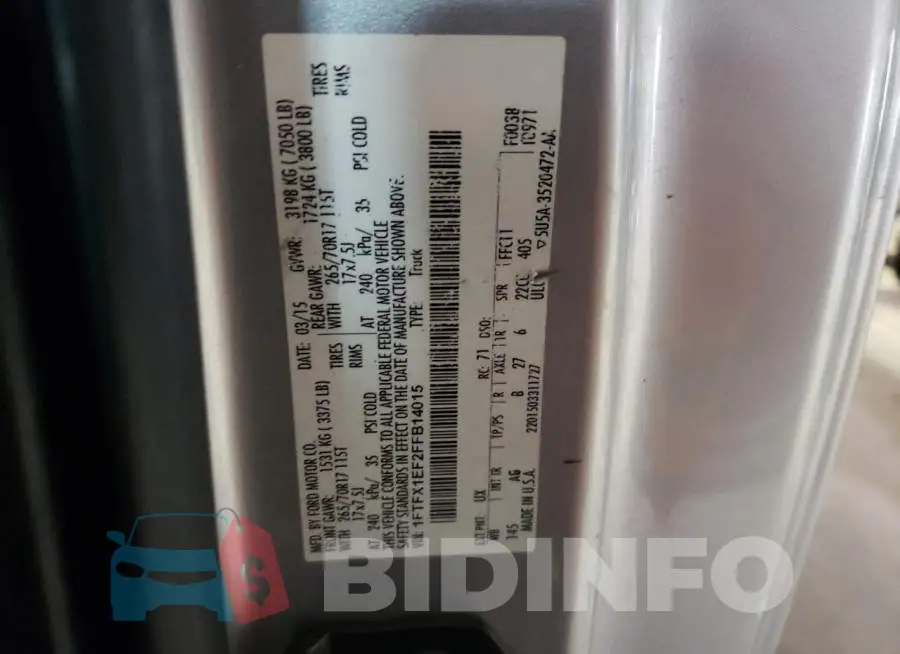 1FTFX1EF2FFB14015 Photo# 12