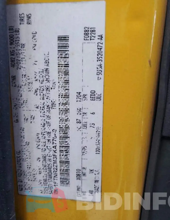 1FTNR2ZM3FKA77049 Photo# 14