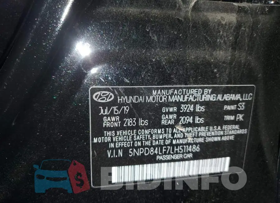 5NPD84LF7LH511486 Photo# 12