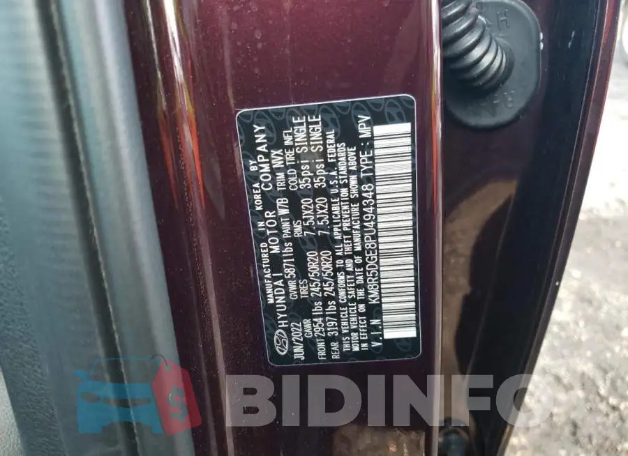 KM8R5DGE8PU494348 Photo# 12