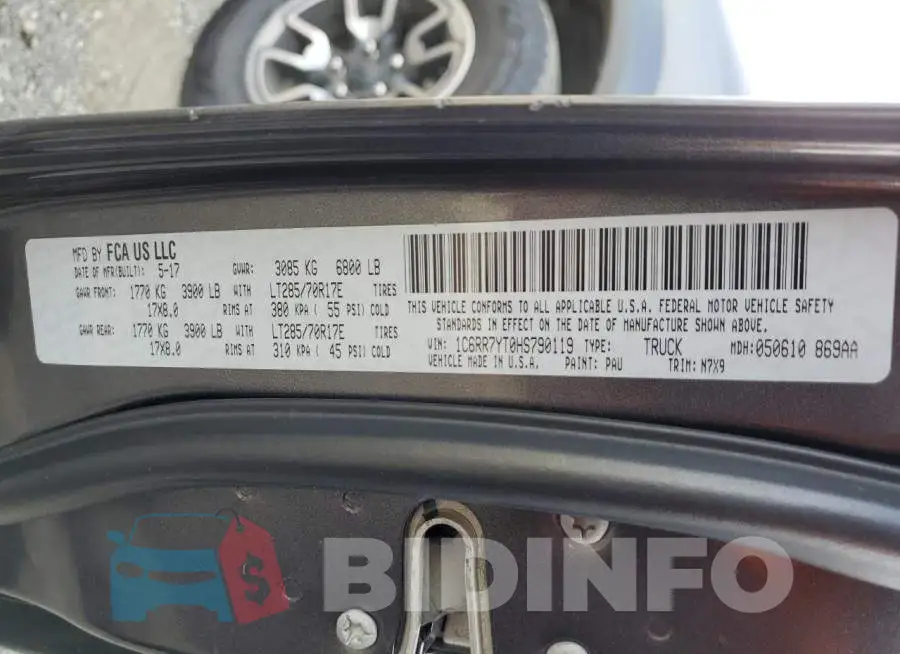 1C6RR7YT0HS790119 Photo# 12