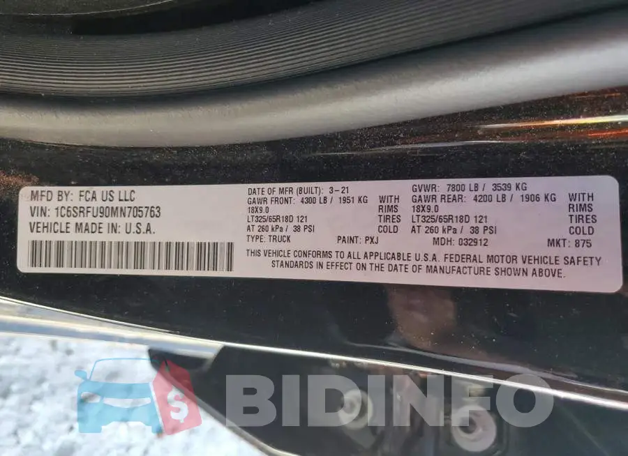 1C6SRFU90MN705763 Photo# 13