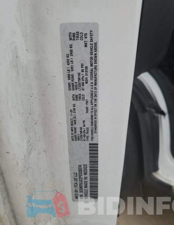 3C6MRVJG2PE530074 Photo# 12
