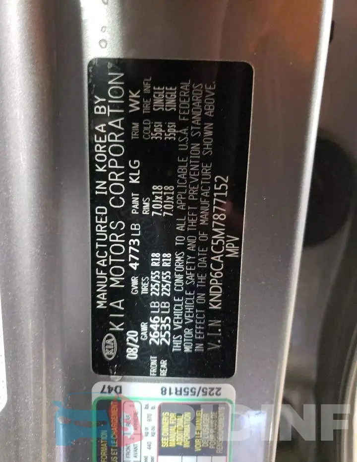 KNDP6CAC5M7877152 Photo# 13