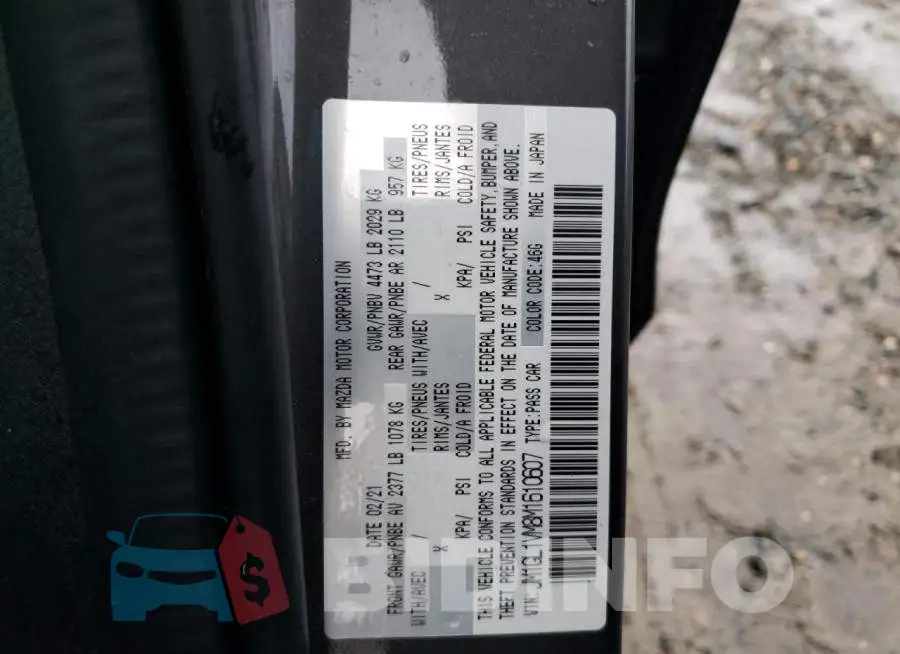JM1GL1VM8M1610607 Photo# 13