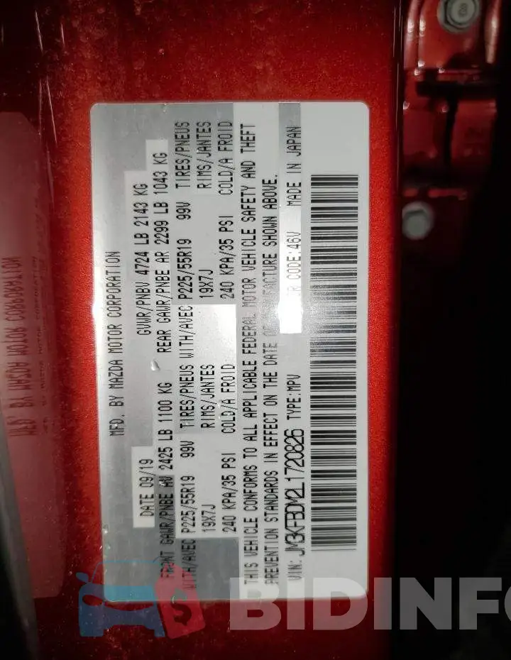 JM3KFBDM2L1720826 Photo# 12