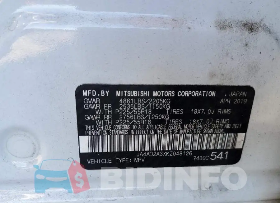 JA4AD2A3XKZ048126 Photo# 13