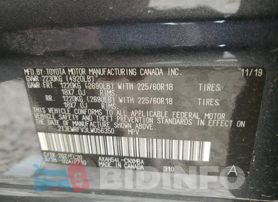 2T3EWRFV3LW056350 Photo# 13