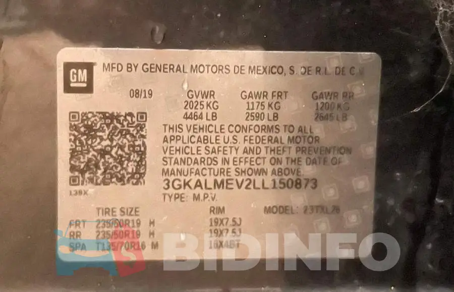 3GKALMEV2LL150873 Photo# 10