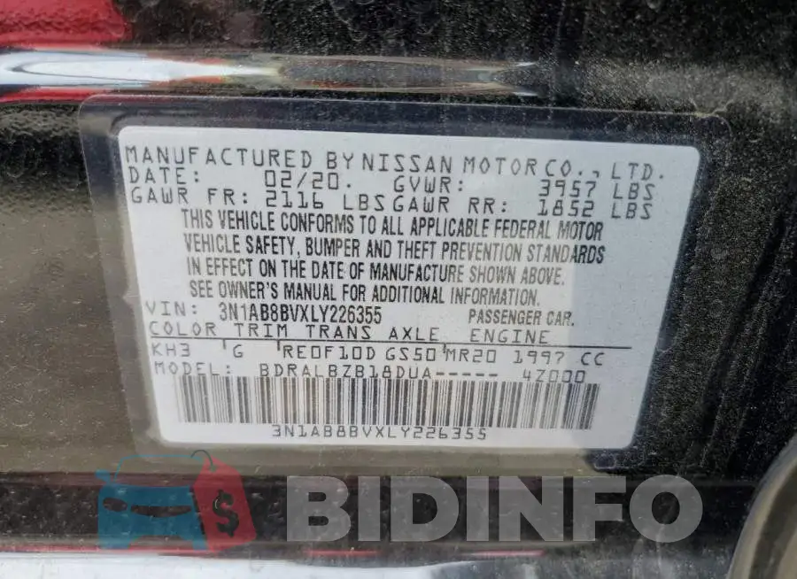 3N1AB8BVXLY226355 Photo# 12