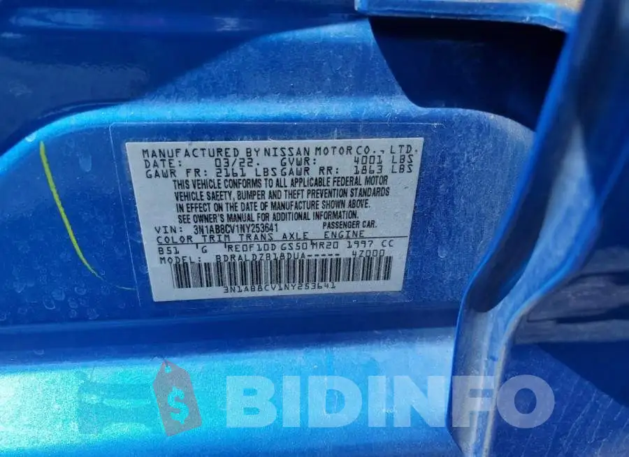 3N1AB8CV1NY253641 Photo# 12