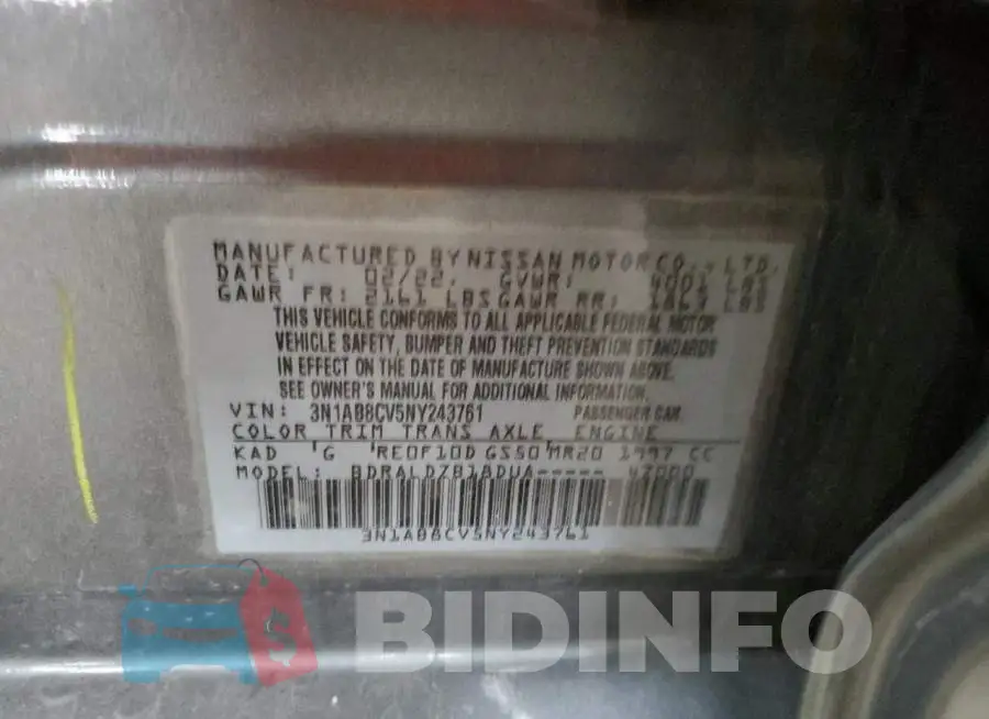 3N1AB8CV5NY243761 Photo# 12
