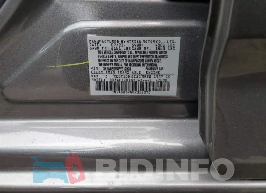 3N1AB8DV4PY312070 Photo# 12
