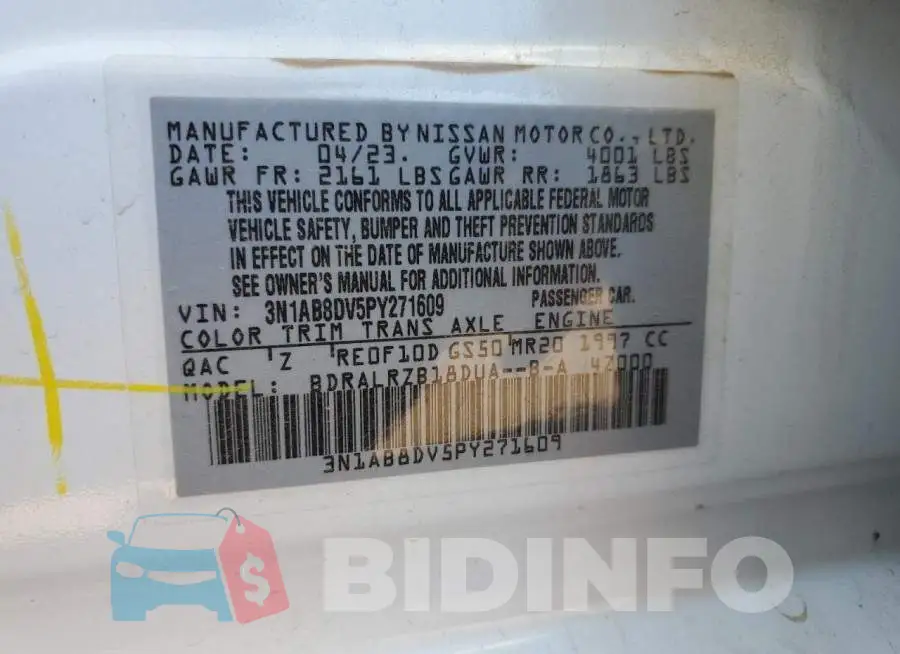 3N1AB8DV5PY271609 Photo# 12