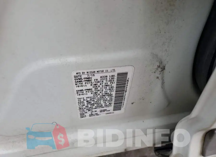 JN8AS5MT2FW673477 Photo# 12